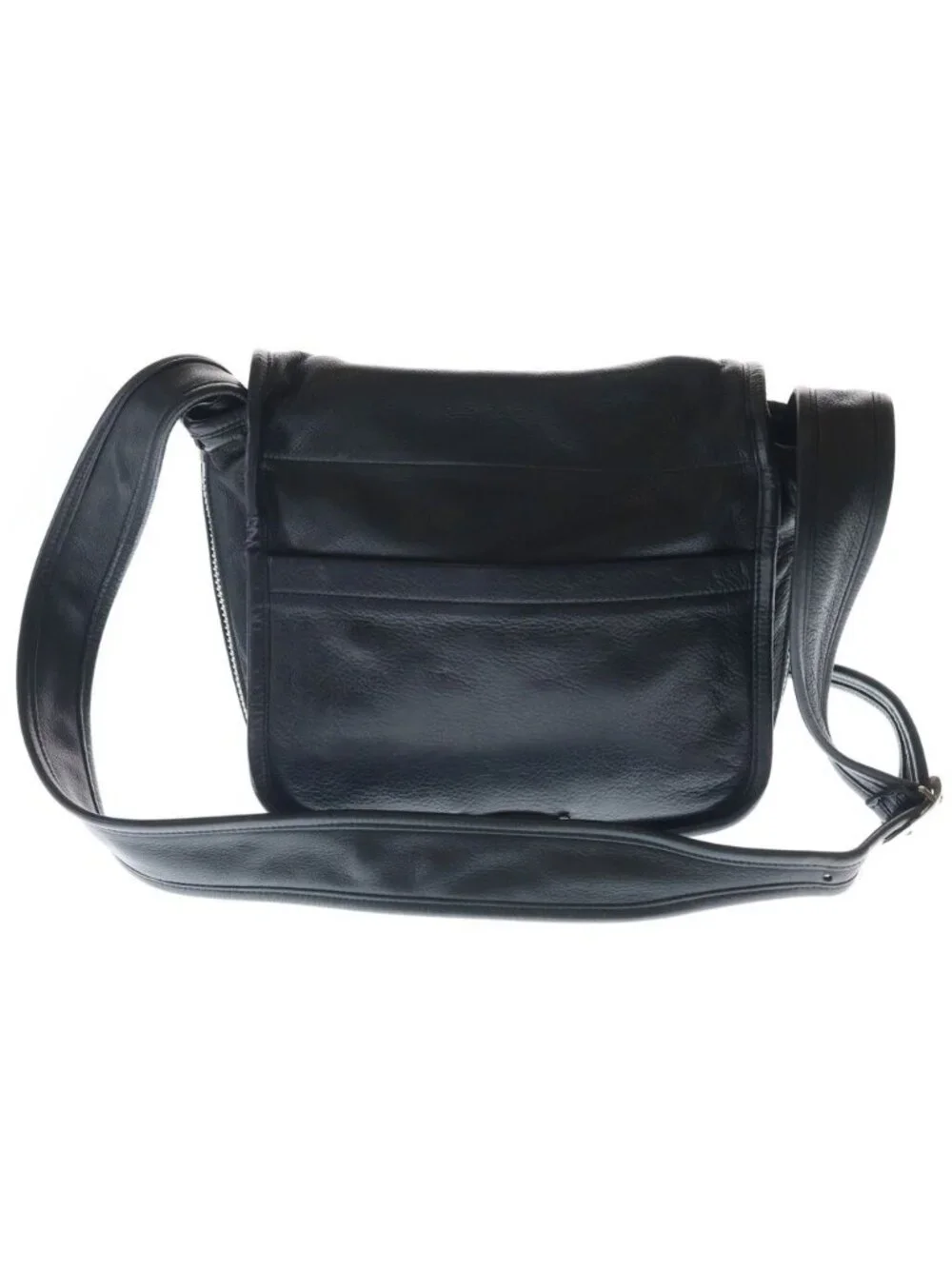 Chrome Hearts Shoulder Bag Tiny Gunslinger Strap Leather Black